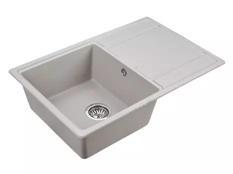 Мойка для кухни кварцевая Paulmark Flugen PM217850-GR серый