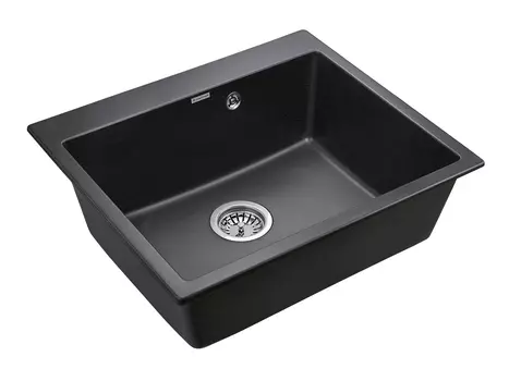 Мойка для кухни кварцевая Paulmark Kante PM106052-BL черный