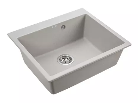 Мойка для кухни кварцевая Paulmark Kante PM106052-GR серый