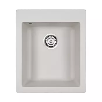 Мойка для кухни кварцевая Paulmark Leer PM104249-WH белый