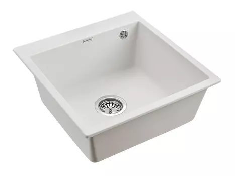 Мойка для кухни кварцевая Paulmark Praktisch PM105152-WH белый