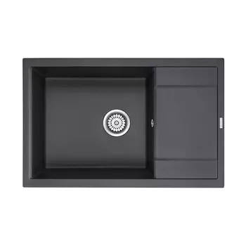 Мойка для кухни кварцевая Paulmark Verlass PM317850-BL черный