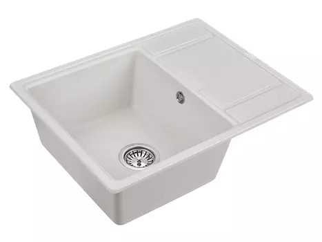 Мойка для кухни кварцевая Paulmark Weimar PM216550-WH белый