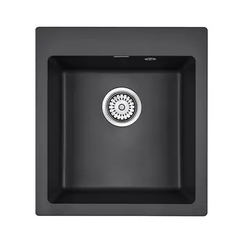 Мойка для кухни кварцевая Paulmark Zemar PM104651-BL черный