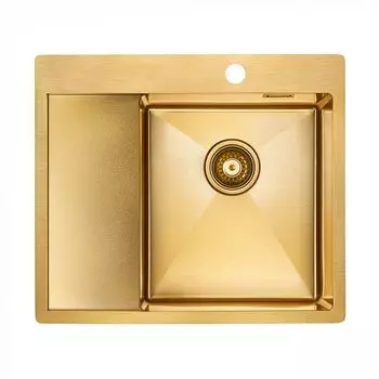 Мойка для кухни нержавеющая Paulmark ALSTER PM825951-BGR брашированное золото