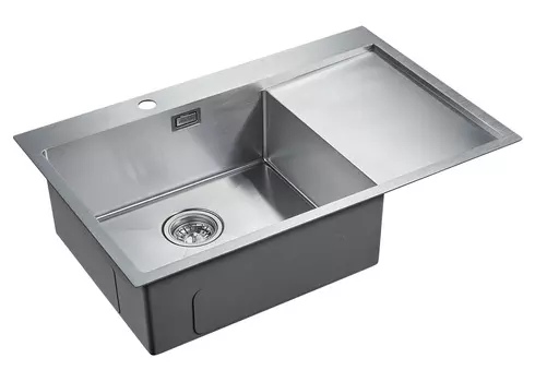 Мойка для кухни нержавеющая Paulmark Elde PM807851-BSL брашированная нержавеющая сталь