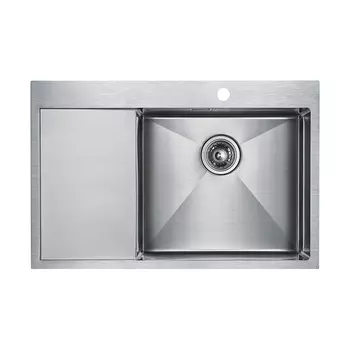 Мойка для кухни нержавеющая Paulmark Elde PM807851-BSR брашированная нержавеющая сталь