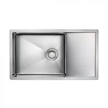 Мойка для кухни нержавеющая Paulmark PLATTE PM807844-BS брашированная сталь