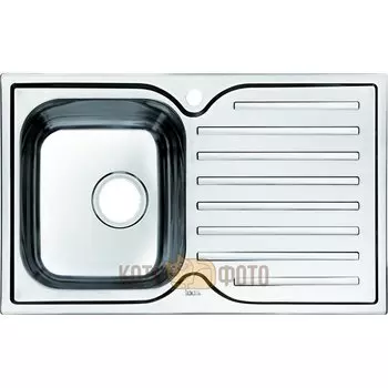 Мойка для кухни нержавеющая сталь, шелк, чаша слева Iddis Strit STR78SLi77