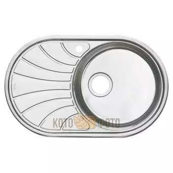 Мойка для кухни нержавеющая сталь, шелк, чаша справа Iddis Suno Sun77SRi77