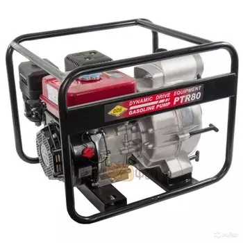 Мотопомпа бензиновая грязевая DDE PTR80