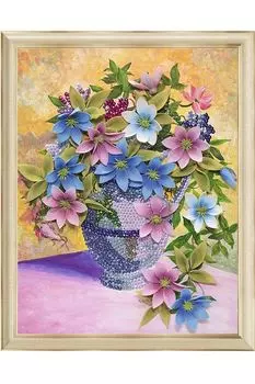 Мозаика из пайеток ВОЛШЕБНАЯ МАСТЕРСКАЯ МХ-07 Клематисы