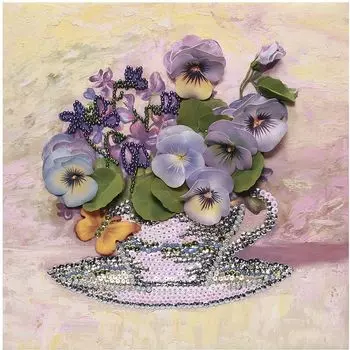 Мозаика из пайеток ВОЛШЕБНАЯ МАСТЕРСКАЯ МХ-11 Анютины глазки