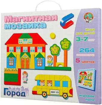 Мозаика магнитная "Город" 264 элемента