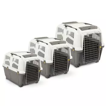 MPS переноска SKUDO 5 79х58,5х65h см с металлической дверцей с замком серая