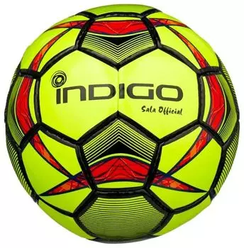 Мяч футбольный Футзал №4 INDIGO SALA OFFICIAL тренировочный, F02, Желто-черный,