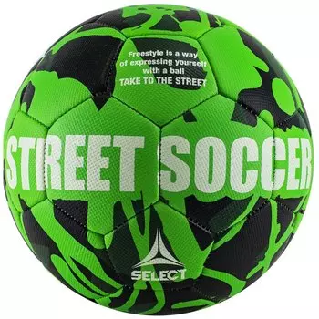Мяч футбольный SELECT STREET SOCCER,(на асфальте) 813120-444 зел/чёрн, размер 4,5, м/ш, 32 п (СПЕЦПРЕДЛОЖЕНИЕ)