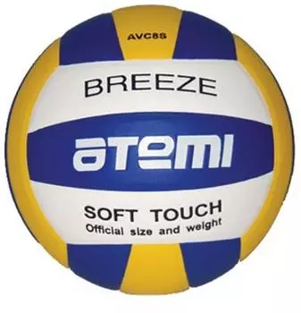 Мяч волейбольный Atemi BREEZE, синтетическая кожа Microfiber, син.-жёлт.-бел.