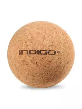Мячик массажный для йоги INDIGO пробка IN290 8 см Коричневый