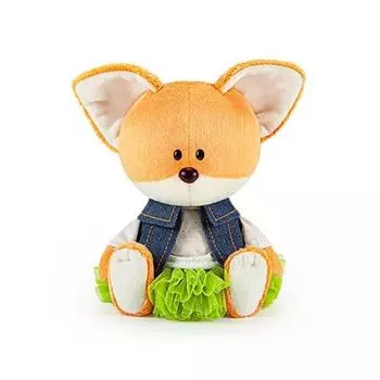 Мягкая игрушка BUDI BASA LE15-062 Лисичка Лика в юбке и безрукавке