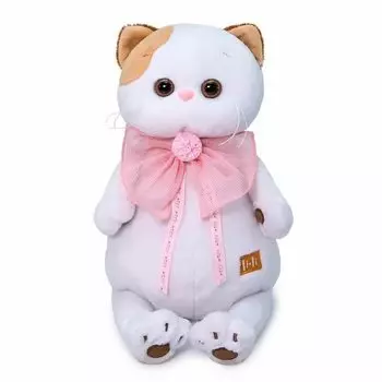 Мягкая игрушка BUDI BASA LK27-052 Ли-Ли с розовым бантом 27 см