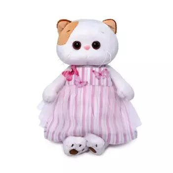 Мягкая игрушка BUDI BASA LK27-053 Ли-Ли в платье с бабочками 27 см