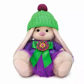 Мягкая игрушка BUDI BASA SidS-412 Зайка Ми Пурпурный александрит 18 см