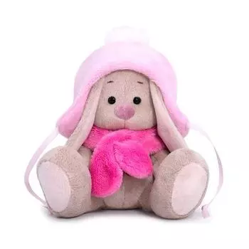 Мягкая игрушка BUDI BASA SidX-326 Зайка Ми в шапке с помпоном и шарфе
