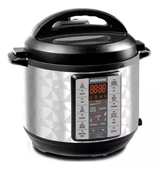 Мультиварка-скороварка Redmond RMC-PM380 6л 1000Вт серебристый/черный