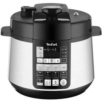 Мультиварка-скороварка Tefal CY621D32 4.8л 1100Вт серебристый/черный