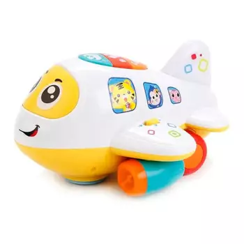 Музыкальный самолет на бат(свет/звук)в коробке размер коробки 150*240*230мм 7724