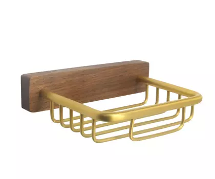 Мыльница подвесная настенная матовое золото BRONZE DE LUXE Forest (10703G )