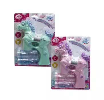 Мыльные пузыри 1TOY "Лошадка" пистолет со световым и звуковым эффектами