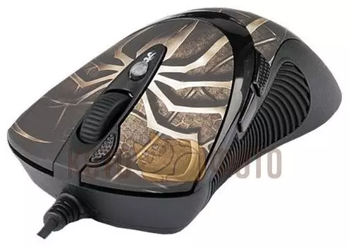 Мышь A4Tech Oscar Editor XL-747H коричневый/рисунок