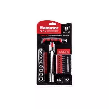 Набор бит и торцевых головок Hammer Flex 601-027 (20 предметов)