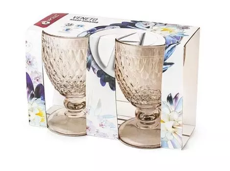 Набор бокалов APOLLO Veneto 2 пр. коричневый