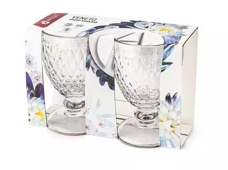 Набор бокалов APOLLO Veneto 2 пр. прозрачный