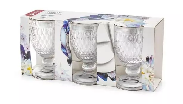 Набор бокалов APOLLO Veneto 3 пр. прозрачный