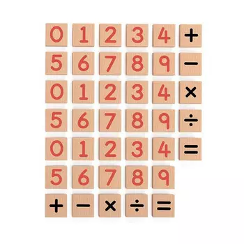 Набор Цифры на магните 40шт (цифры, знаки) VIGA 50591