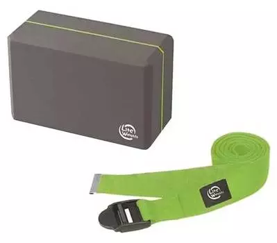 Набор для йоги Lite Weights Grey-Light Green 5490LW