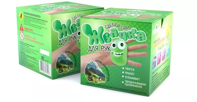 Набор для опытов ИННОВАЦИИ ДЛЯ ДЕТЕЙ 821 Жвачка для рук.Альпийские луга