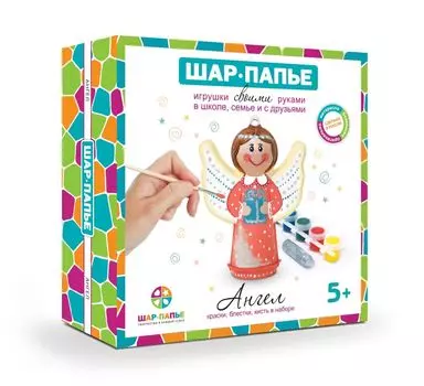 Набор для творчества ШАР-ПАПЬЕ В00016Т Ангел с блестками