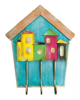 Набор для творчества ВОЛШЕБНАЯ МАСТЕРСКАЯ КЛ-02 ключница "Домики"