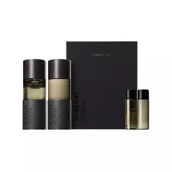 Набор для ухода за кожей для мужчин Mineral Homme Black EX 2 Set