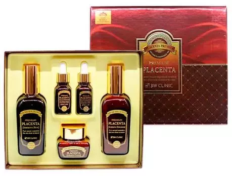 Набор для ухода за лицом антивозрастной с плацентой Premium Placenta 3 Items Set