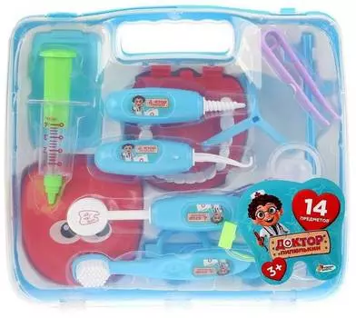 Набор доктора Играем вместе "Доктор Пилюлькин" стоматолог в чемодане арт.B1702483-R