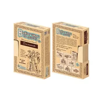 Набор досок для выжигания Для мальчиков. Умелец, 8 с рисунком, 2 чистых, 15х21 см,10КОР, 03866