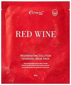 Набор гидрогелевых маскок для лица Esthetic House Red Wine Regenerating Solution Hydrogel Mask Pack, 5шт