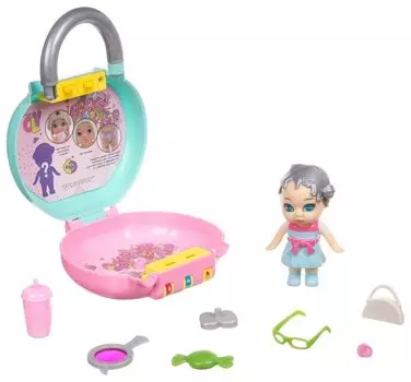 Набор игровой куколка OLY Bondibon в парике и аксес.в чемод.