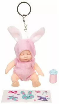 Набор игровой куколка OLY спящая Bondibon в меховом костюм.